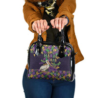 Mardi Gras Pelican Shoulder Handbag Let the Good Times Roll