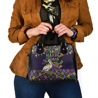 Mardi Gras Pelican Shoulder Handbag Let the Good Times Roll