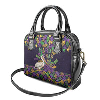 Mardi Gras Pelican Shoulder Handbag Let the Good Times Roll