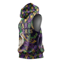 Mardi Gras Pelican Sleeveless Hoodie Let the Good Times Roll