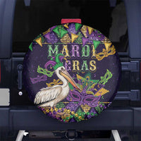 Mardi Gras Pelican Spare Tire Cover Let the Good Times Roll