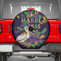 Mardi Gras Pelican Spare Tire Cover Let the Good Times Roll