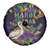 Mardi Gras Pelican Spare Tire Cover Let the Good Times Roll