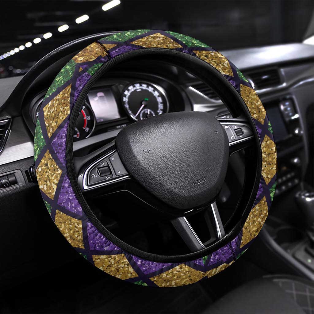 Mardi Gras Pelican Steering Wheel Cover Let the Good Times Roll
