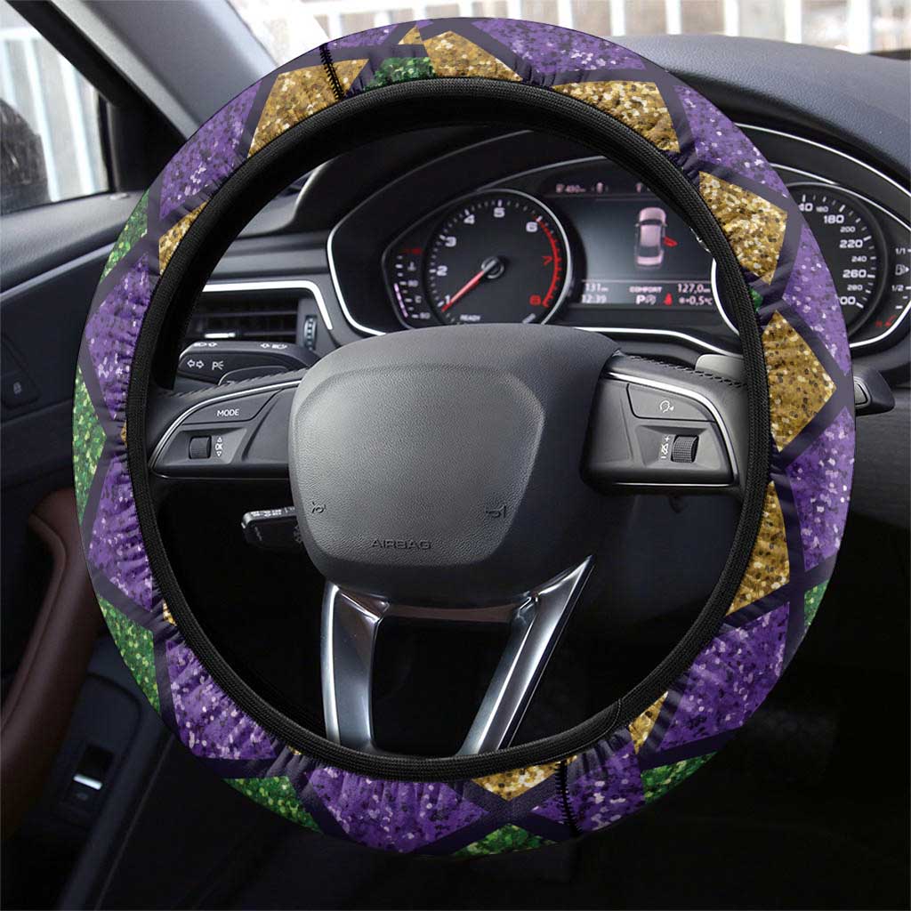Mardi Gras Pelican Steering Wheel Cover Let the Good Times Roll