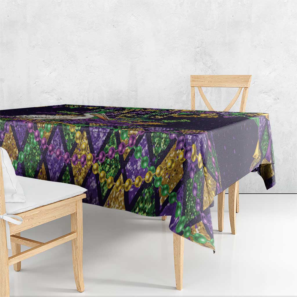 Mardi Gras Pelican Tablecloth Let the Good Times Roll