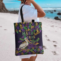 Mardi Gras Pelican Tote Bag Let the Good Times Roll