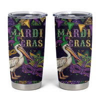 Mardi Gras Pelican Tumbler Cup Let the Good Times Roll
