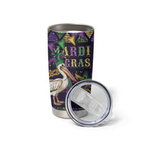 Mardi Gras Pelican Tumbler Cup Let the Good Times Roll