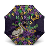 Mardi Gras Pelican Umbrella Let the Good Times Roll