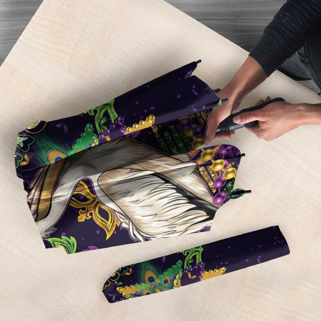 Mardi Gras Pelican Umbrella Let the Good Times Roll