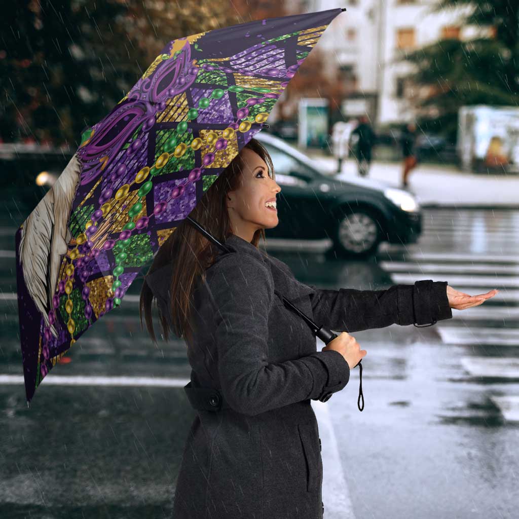 Mardi Gras Pelican Umbrella Let the Good Times Roll