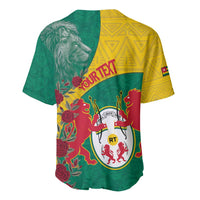 Personalised Republique Togolaise Baseball Jersey Lion Coat Of Arms