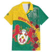 Personalised Republique Togolaise Family Matching Mermaid Dress and Hawaiian Shirt Lion Coat Of Arms