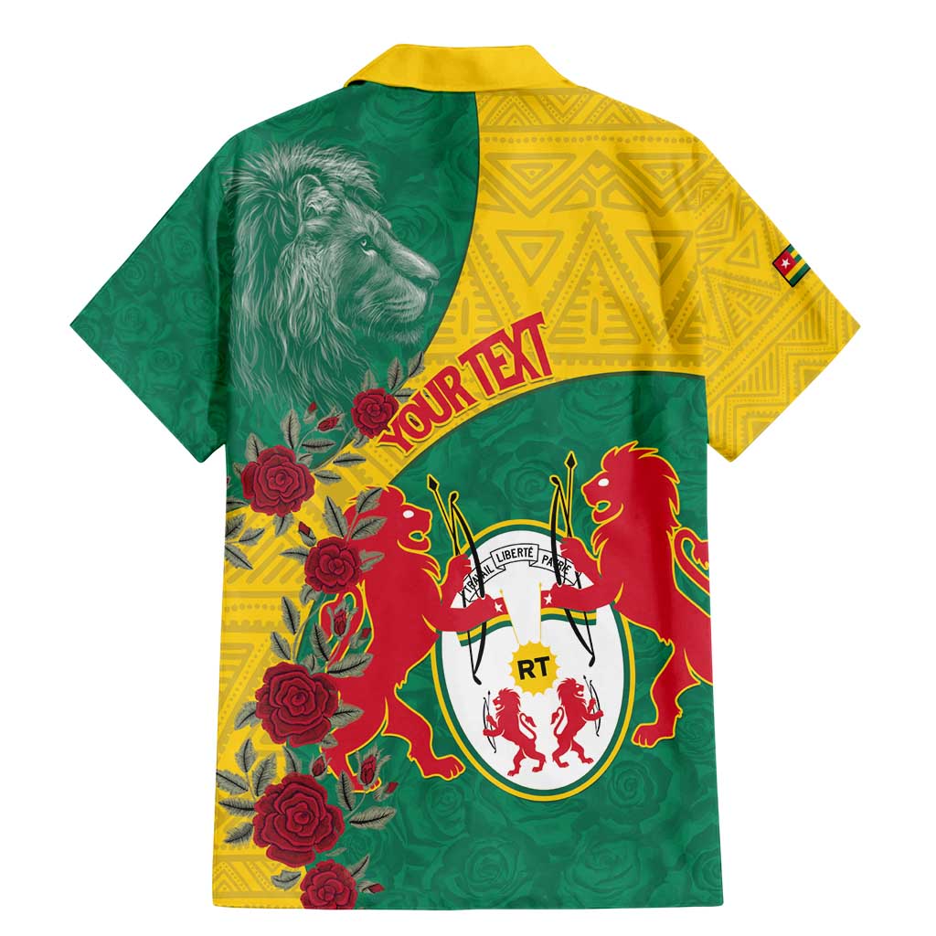 Personalised Republique Togolaise Family Matching Mermaid Dress and Hawaiian Shirt Lion Coat Of Arms
