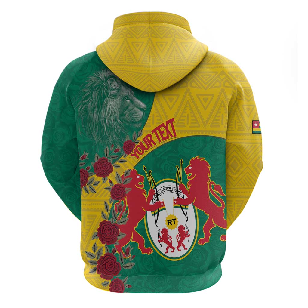 Personalised Republique Togolaise Hoodie Lion Coat Of Arms