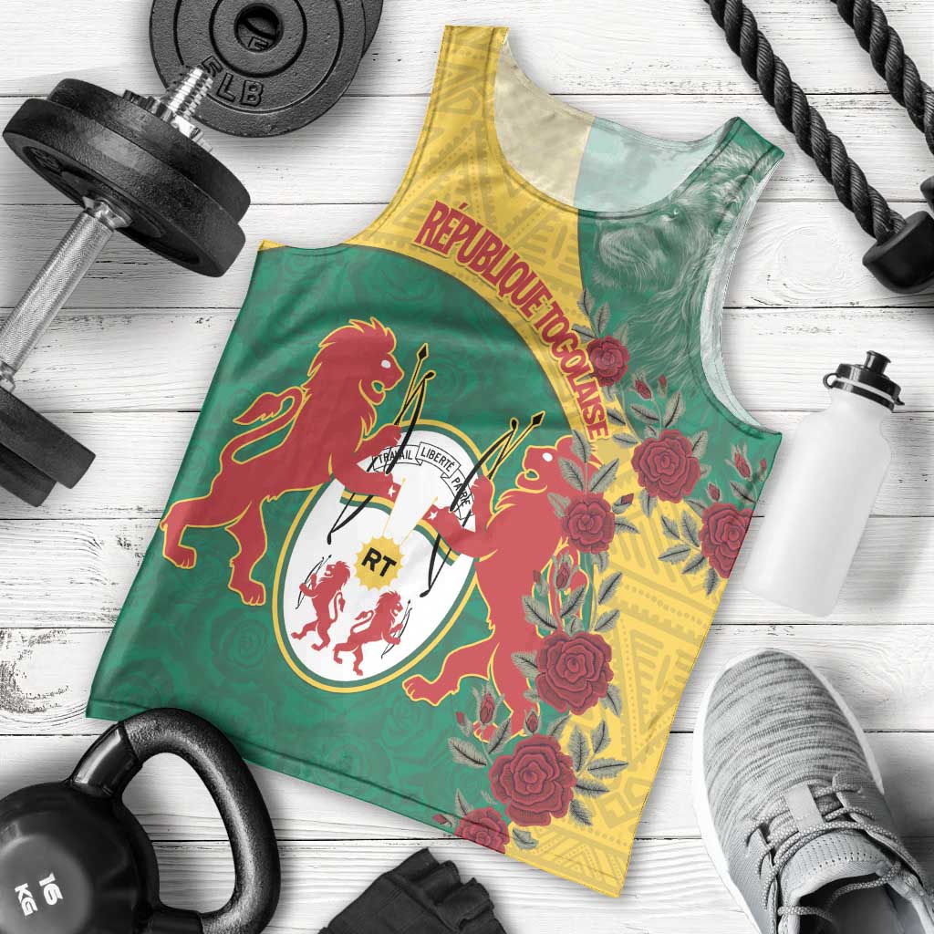 Personalised Republique Togolaise Men Tank Top Lion Coat Of Arms