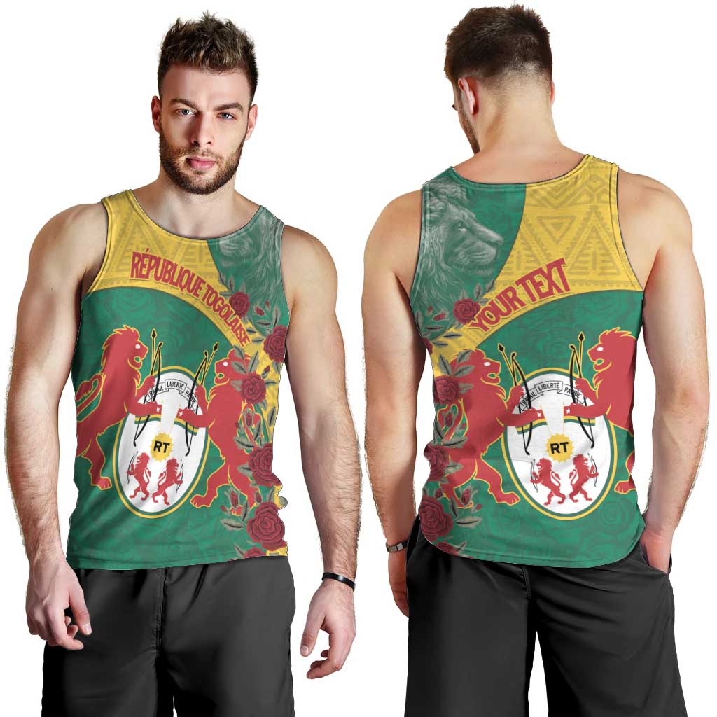 Personalised Republique Togolaise Men Tank Top Lion Coat Of Arms