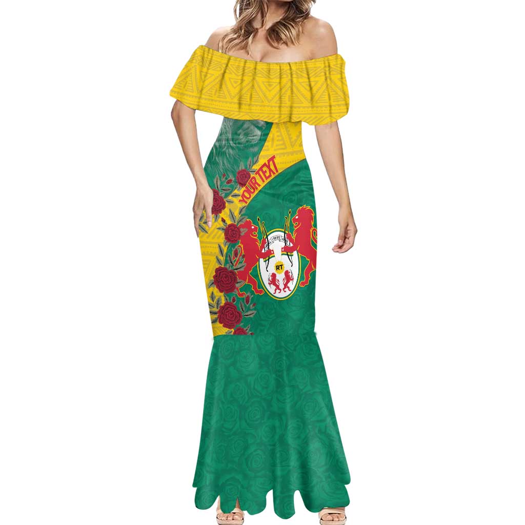 Personalised Republique Togolaise Mermaid Dress Lion Coat Of Arms