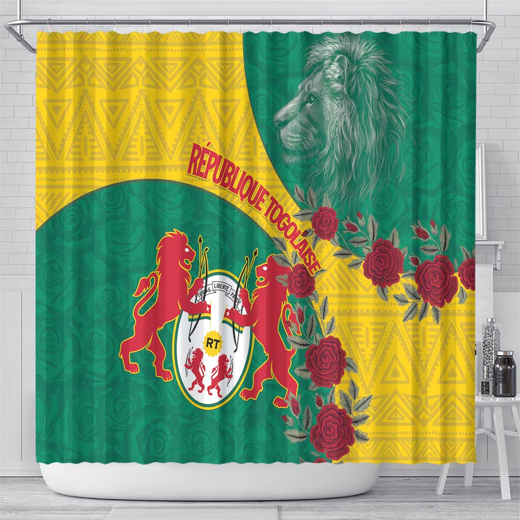 Republique Togolaise Shower Curtain Lion Coat Of Arms