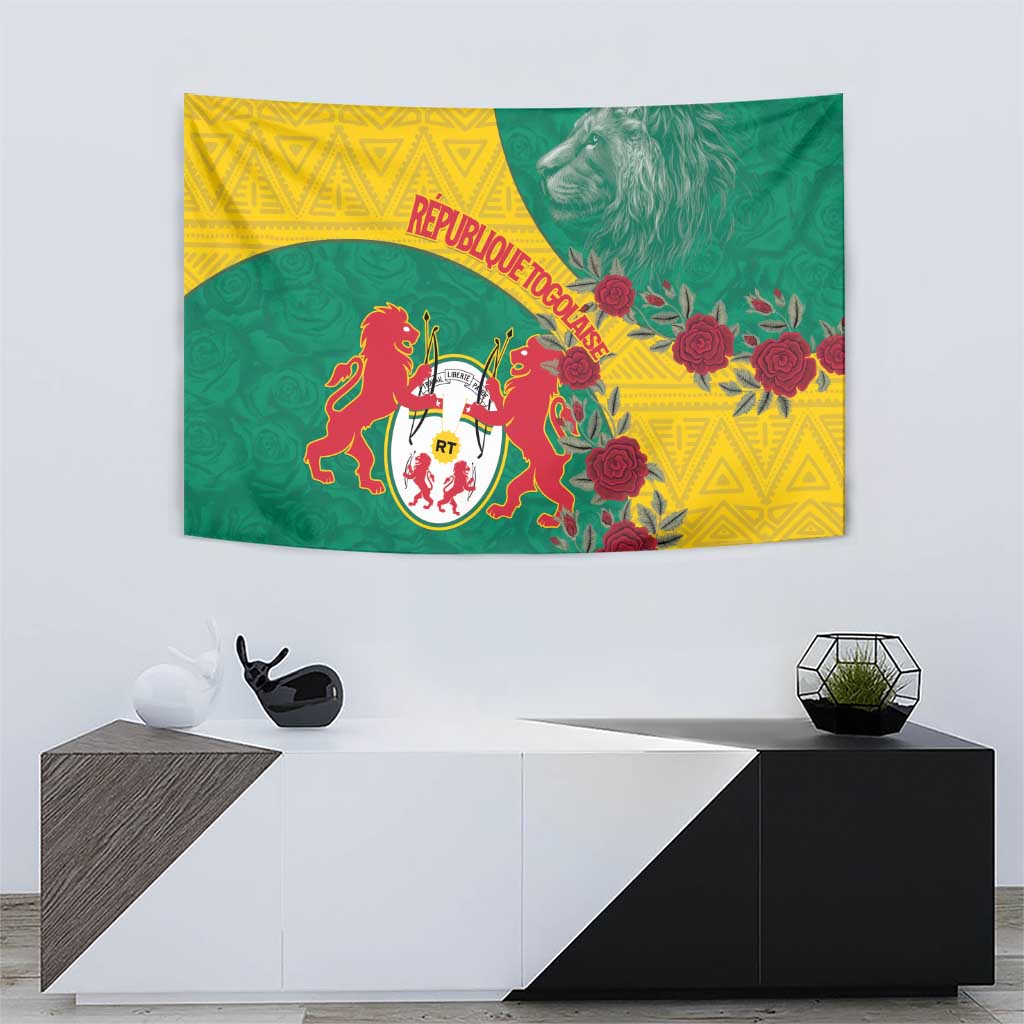 Republique Togolaise Tapestry Lion Coat Of Arms