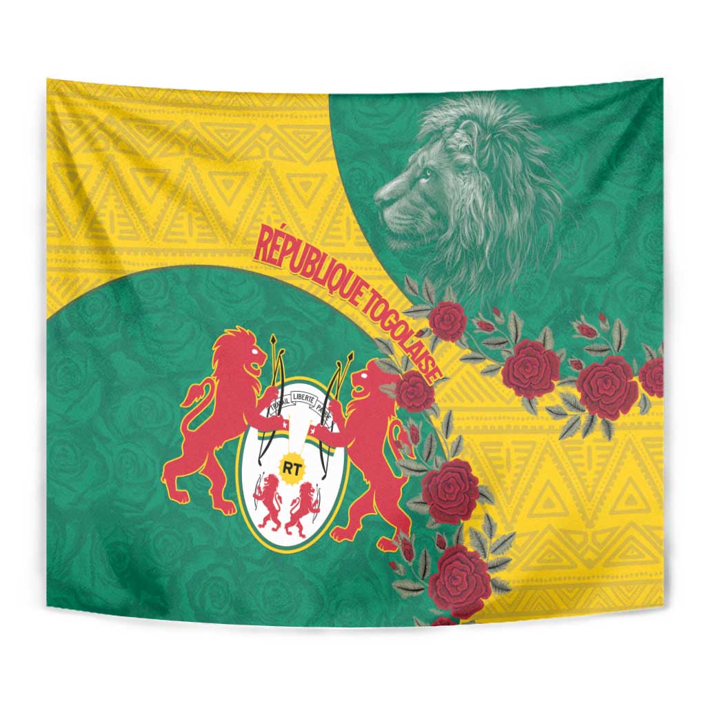 Republique Togolaise Tapestry Lion Coat Of Arms
