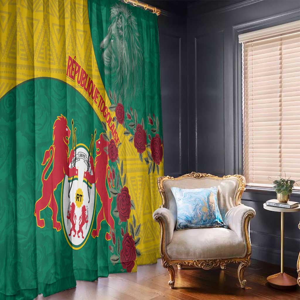 Republique Togolaise Window Curtain Lion Coat Of Arms