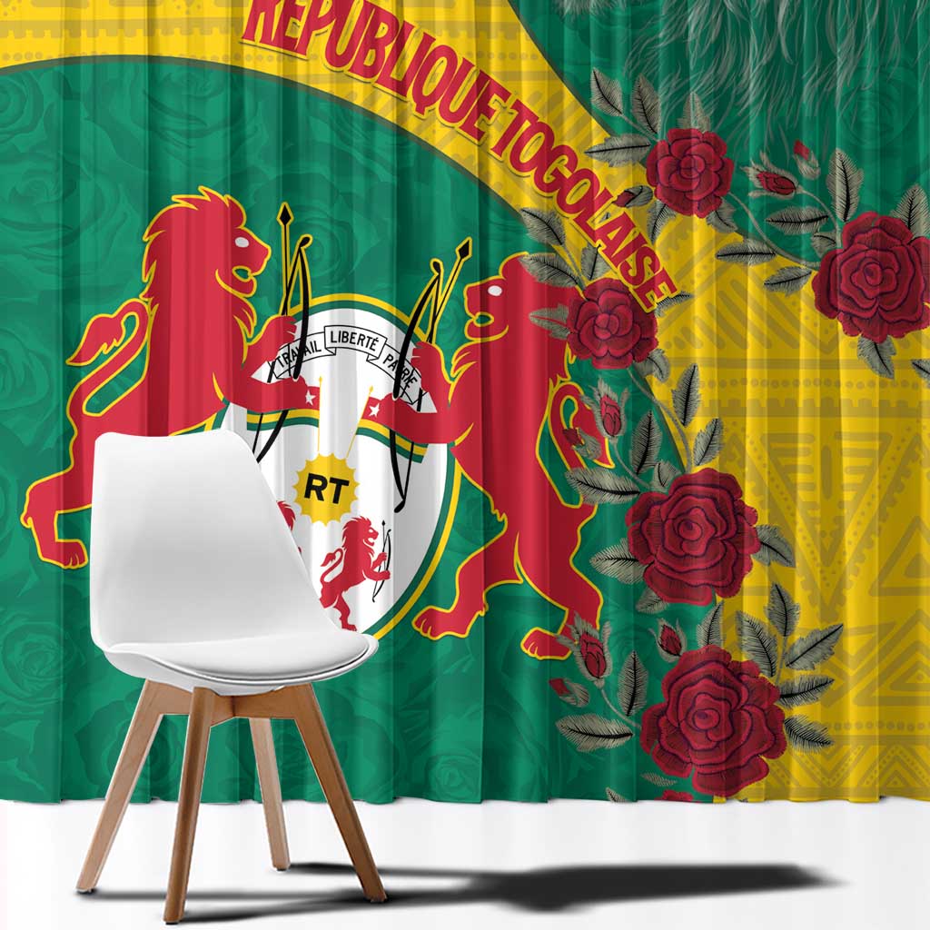 Republique Togolaise Window Curtain Lion Coat Of Arms