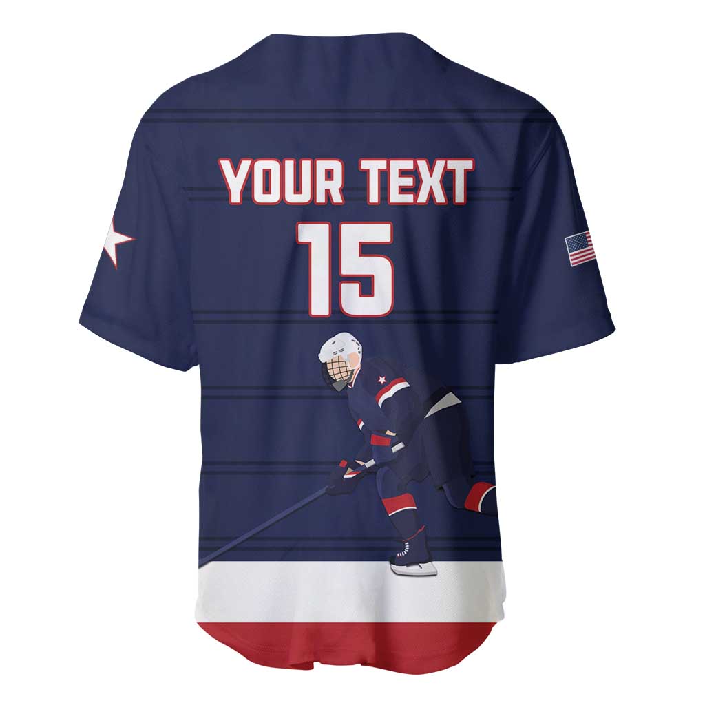 Custom USA Ice Hockey Baseball Jersey Go Champions