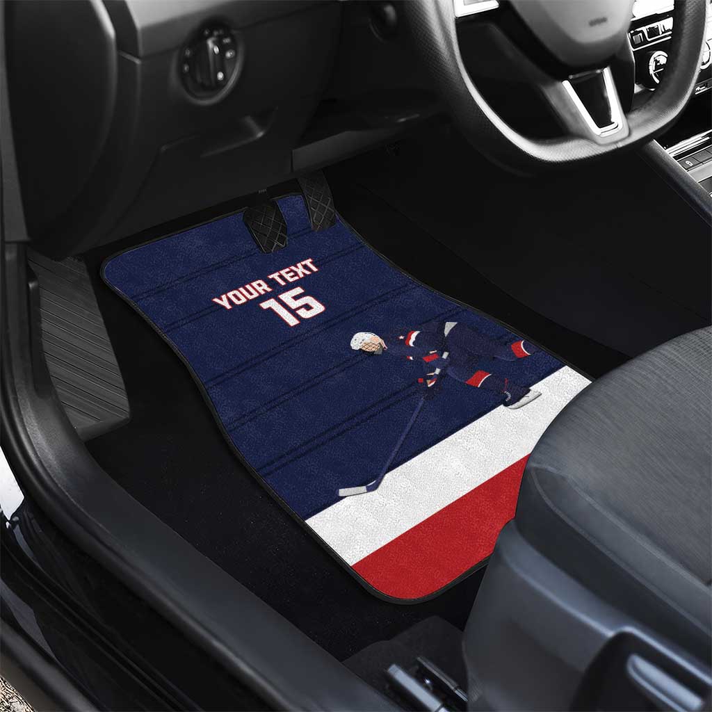 Custom USA Ice Hockey Car Mats Go Champions