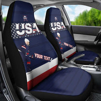 Custom USA Ice Hockey Car Seat Cover Go Champions