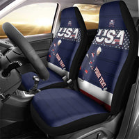 Custom USA Ice Hockey Car Seat Cover Go Champions