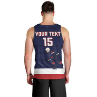 Custom USA Ice Hockey Men Tank Top Go Champions