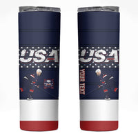 Custom USA Ice Hockey Skinny Tumbler Go Champions