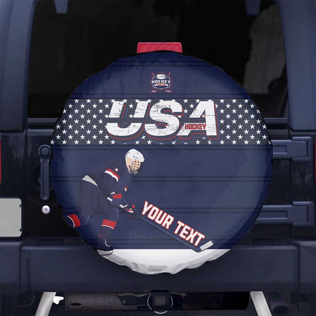 Custom USA Ice Hockey Spare Tire Cover Go Champions
