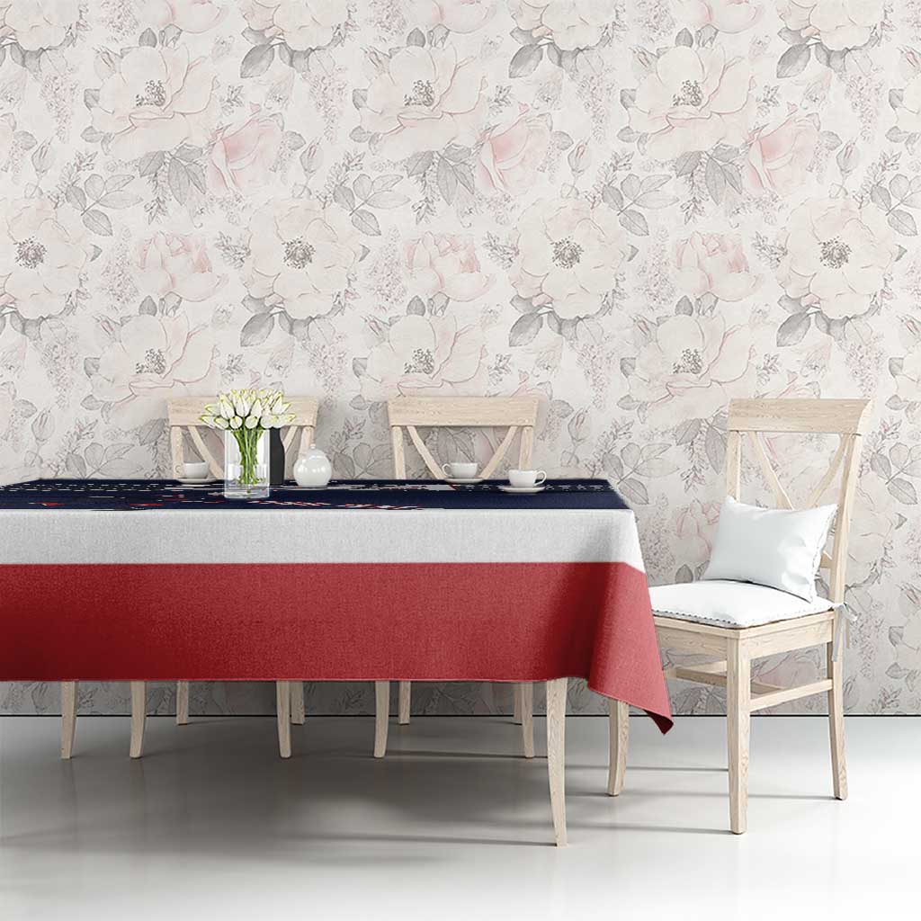 Custom USA Ice Hockey Tablecloth Go Champions