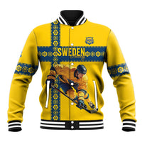 Custom Sweden Ice Hockey Baseball Jacket Go Tre Kronor