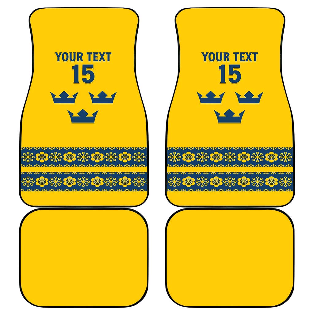 Custom Sweden Ice Hockey Car Mats Go Tre Kronor