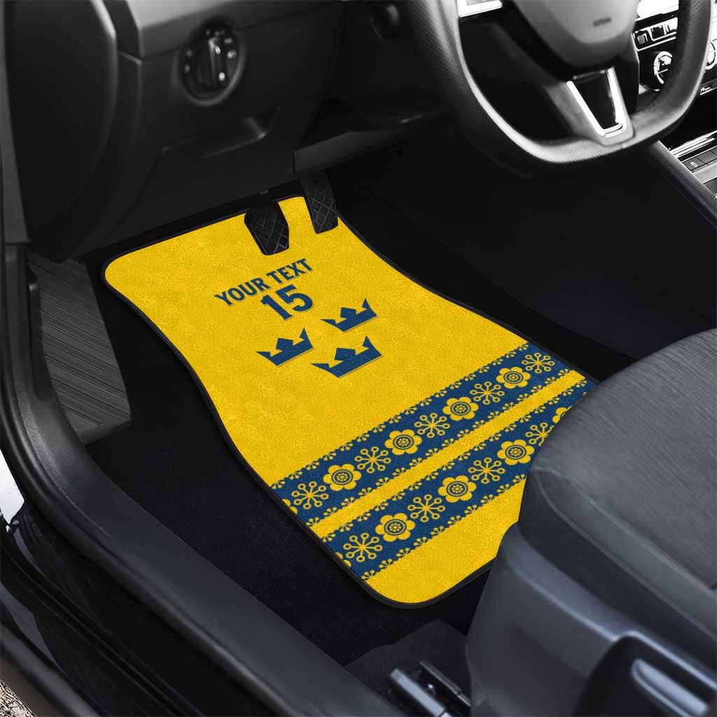 Custom Sweden Ice Hockey Car Mats Go Tre Kronor