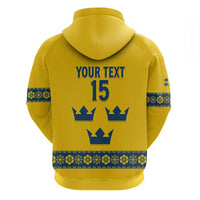 Custom Sweden Ice Hockey Hoodie Go Tre Kronor