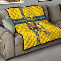 Custom Sweden Ice Hockey Quilt Go Tre Kronor