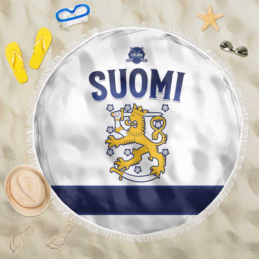 Finland Ice Hockey Beach Blanket Go Suomi Go
