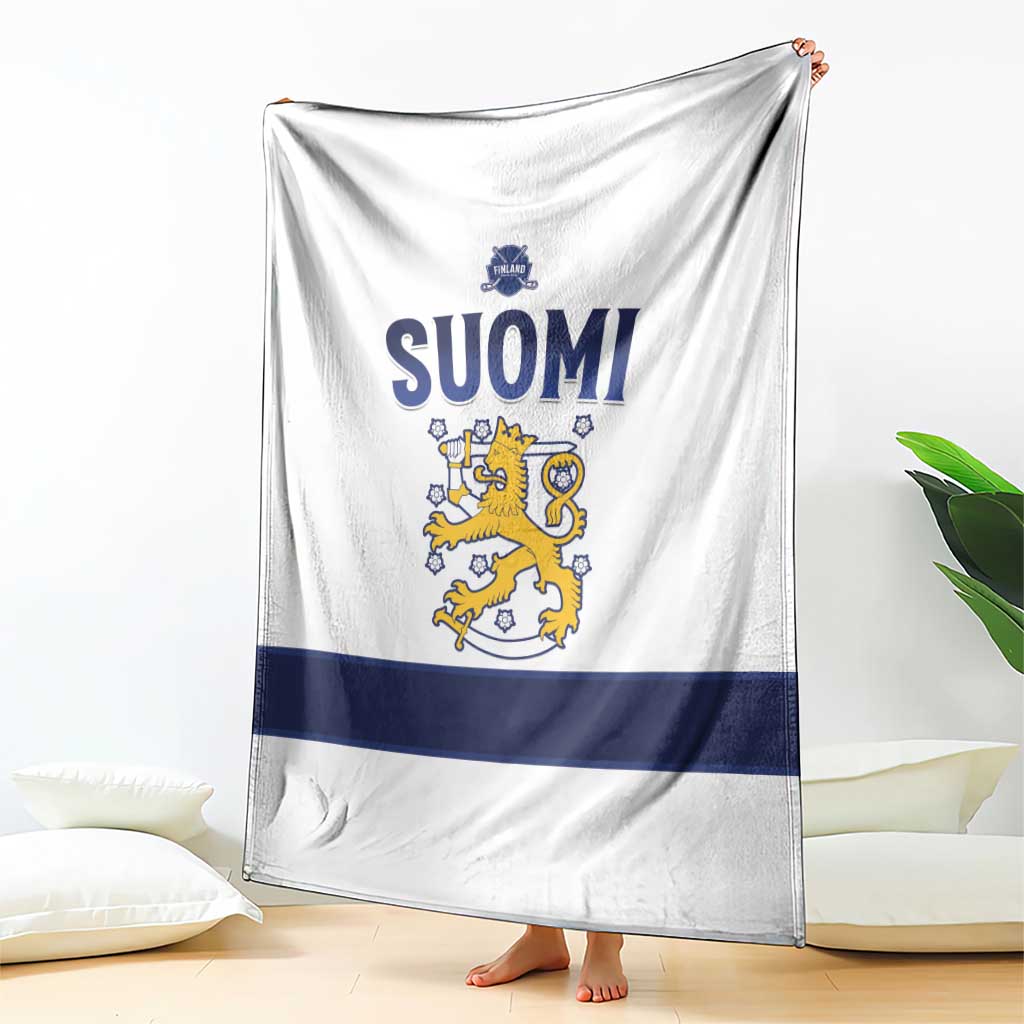 Finland Ice Hockey Blanket Go Suomi Go
