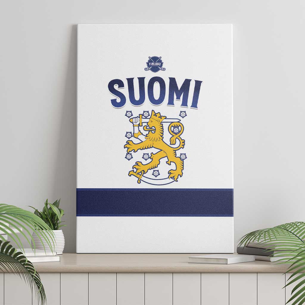 Finland Ice Hockey Canvas Wall Art Go Suomi Go