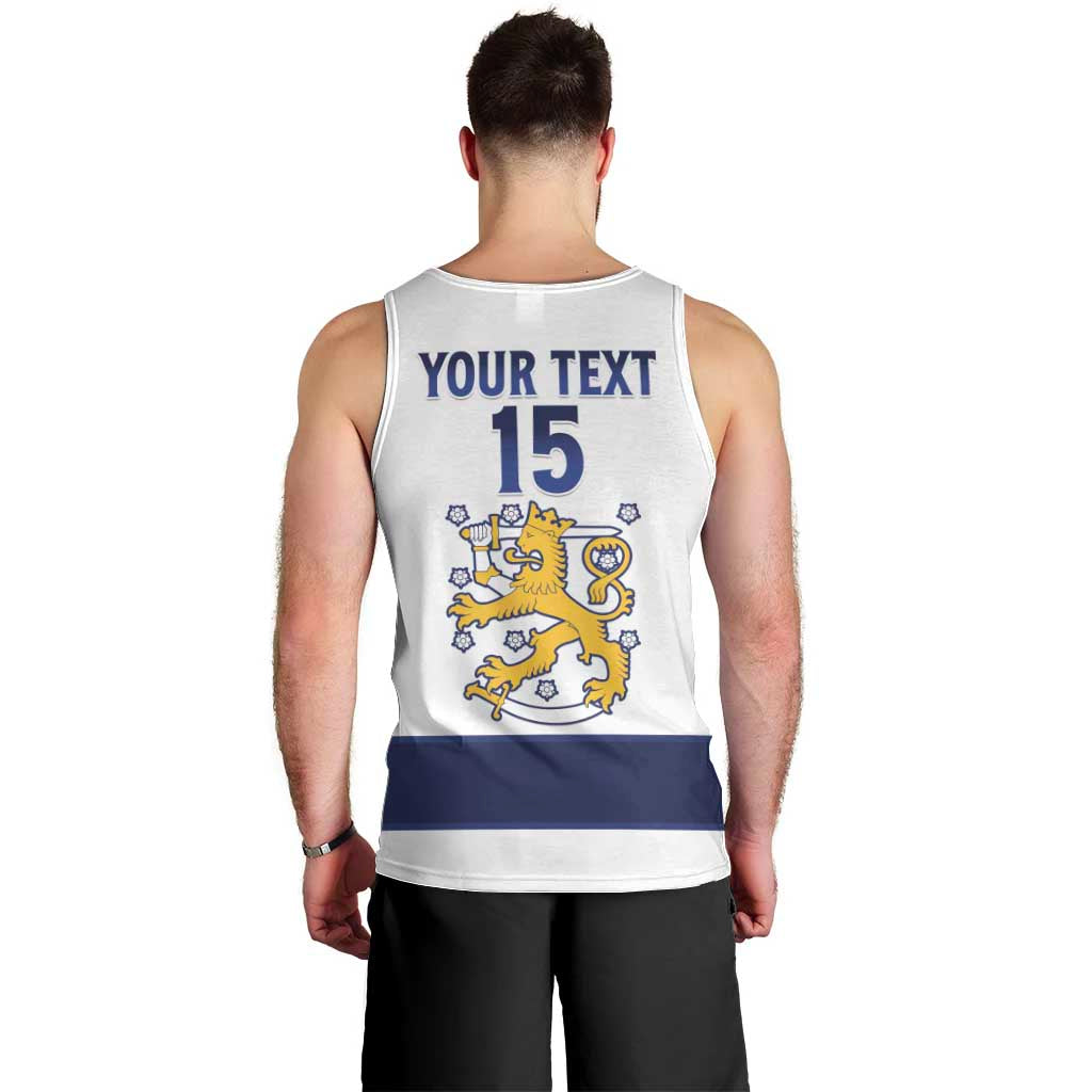Custom Finland Ice Hockey Men Tank Top Go Suomi Go
