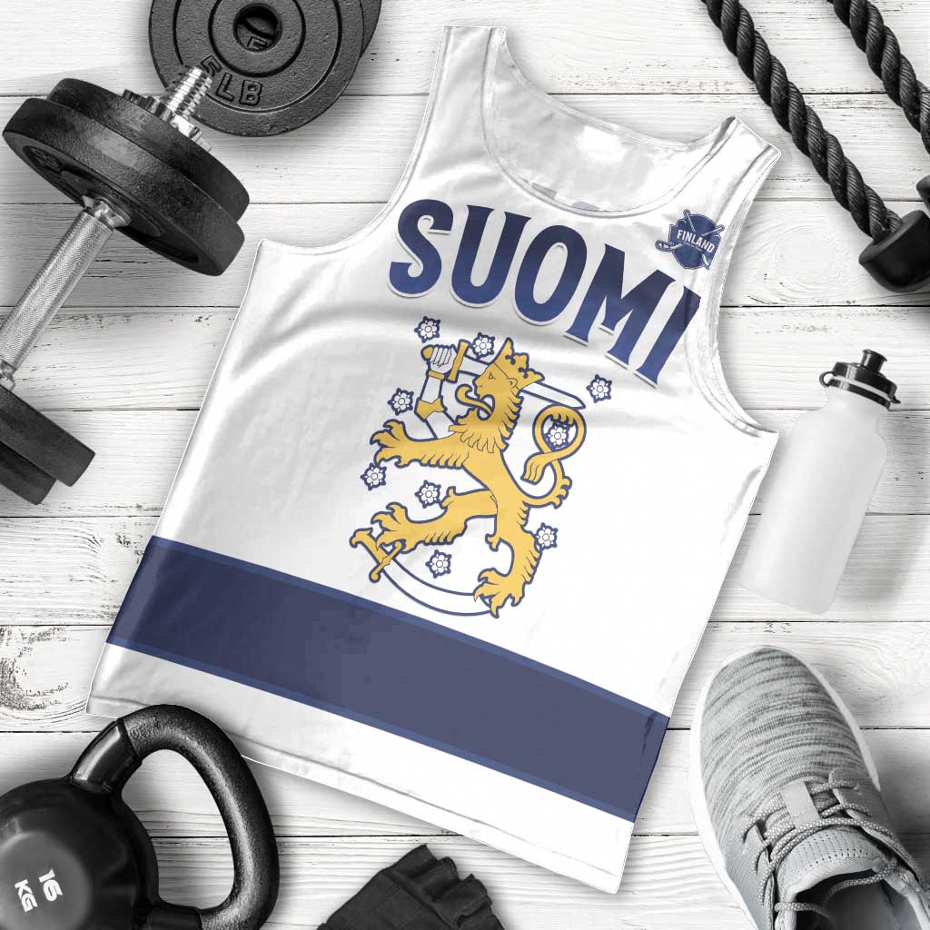 Custom Finland Ice Hockey Men Tank Top Go Suomi Go