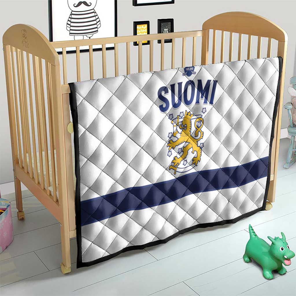 Finland Ice Hockey Quilt Go Suomi Go