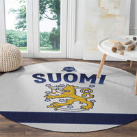 Finland Ice Hockey Round Carpet Go Suomi Go