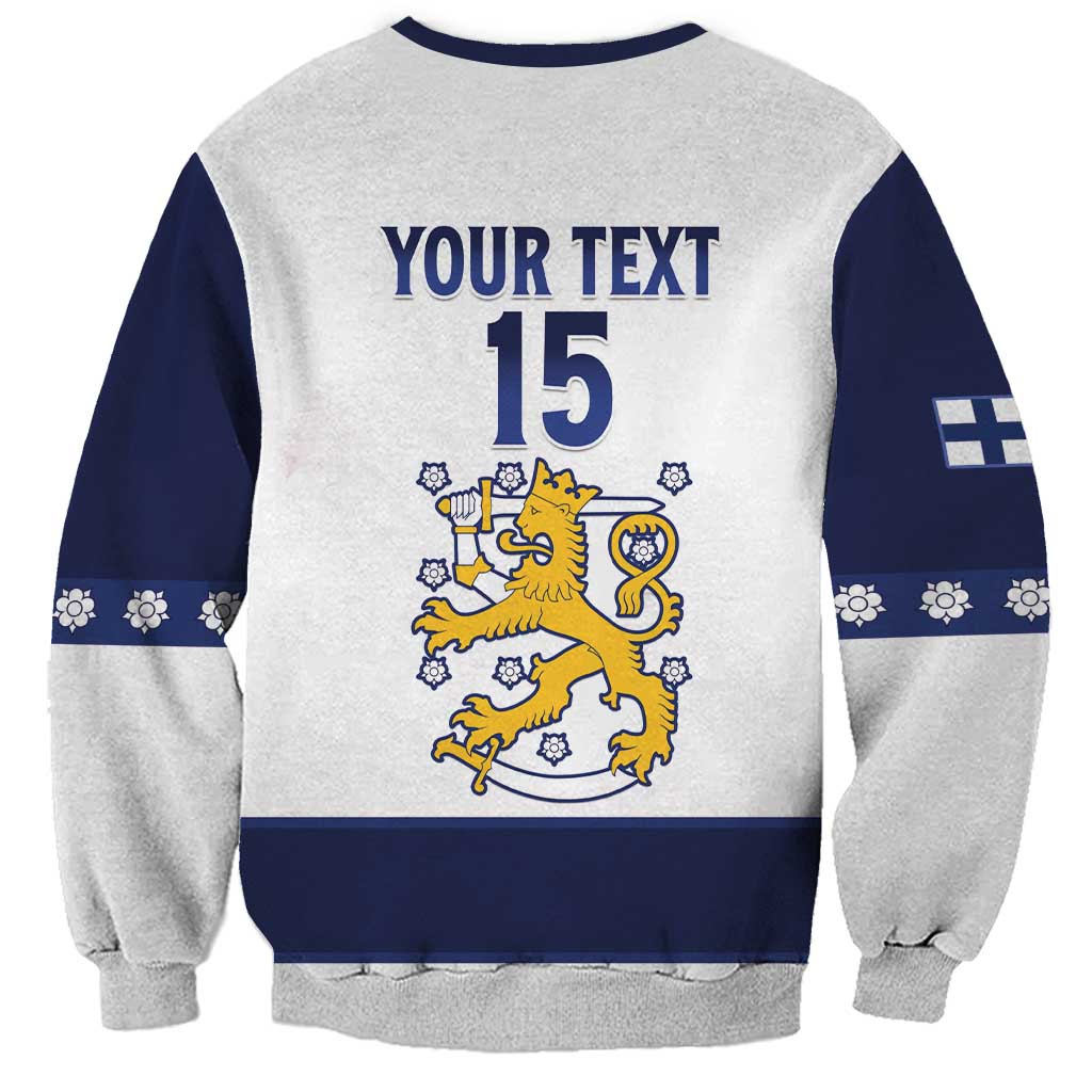 Custom Finland Ice Hockey Sweatshirt Go Suomi Go