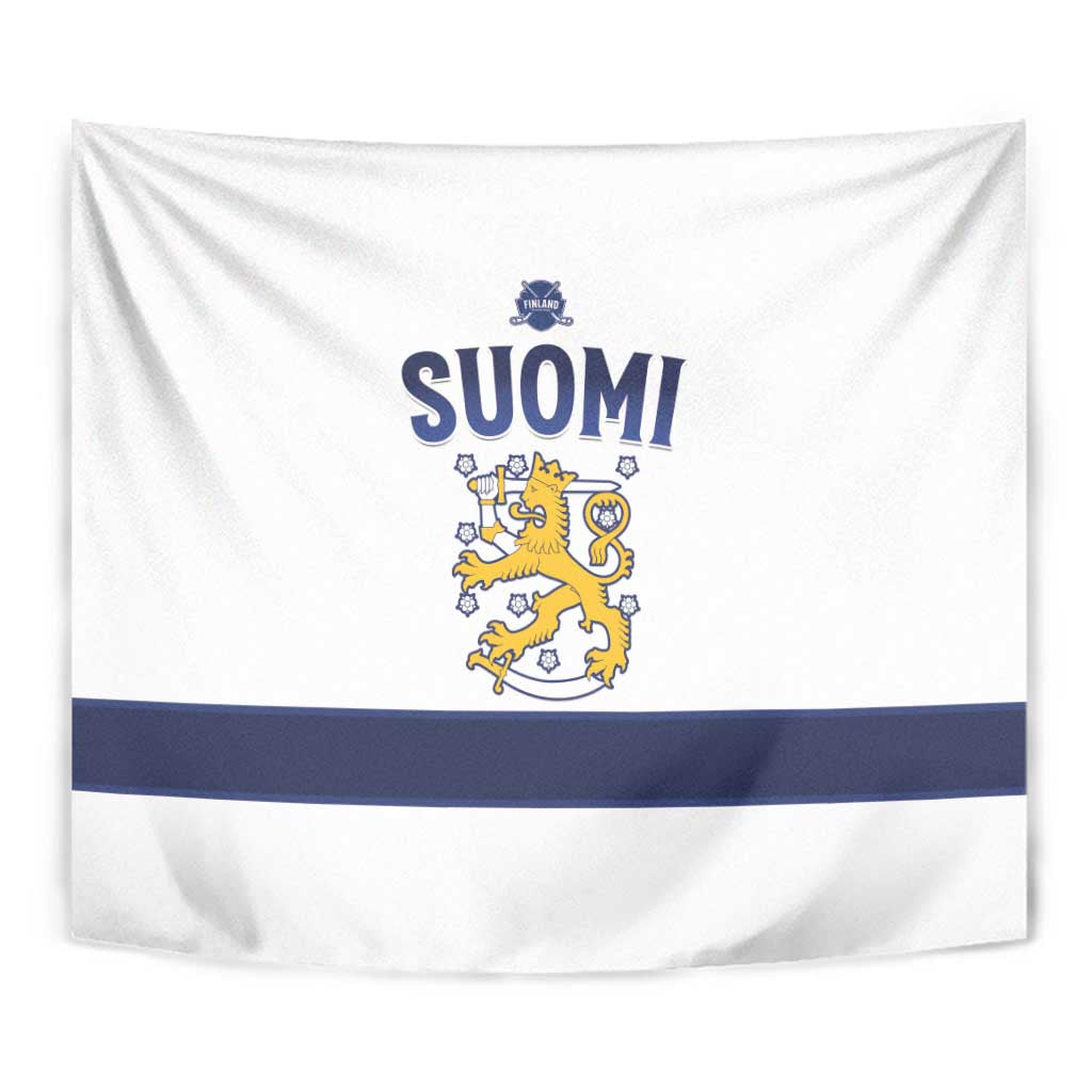 Finland Ice Hockey Tapestry Go Suomi Go